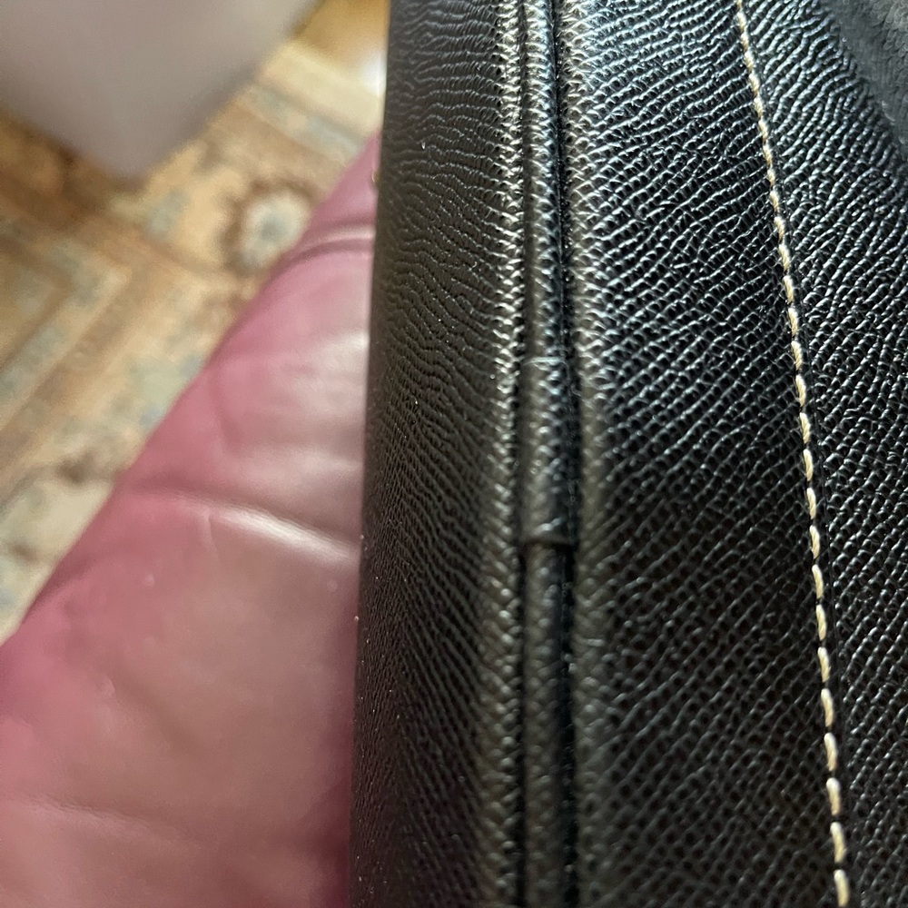 Dooney & Bourke Black Tote with Stitch Detail - Picture 11 of 12